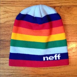 Neff rainbow pride beanie